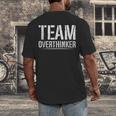 Team Overthinker Introvert Men's Back Print T-Shirt