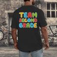 Team Second Grade Shirt 2nd Grade Back To School Graduation Men's Back Print T-Shirt