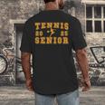 Tennis Senior Night Tennis Senior 2025 Graduation 11 Men's Back Print T-Shirt