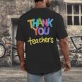 Thank You Teacher Appreciation Graduation Men Women Girls Kids Men's Back Print T-Shirt