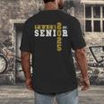 Track Senior Night Track Senior 2025 Graduation 14 Men's Back Print T-Shirt