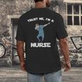 Trust Me I'm Nurse Shirt Dabbing Gift Nursing Graduation Men's Back Print T-Shirt