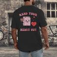 Valentines Day Book Read Your Heart Out Women Men Kids Men's Back Print T-Shirt