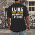Video Editor Introvert Editing Production Filmmaking Job Men's Back Print T-Shirt Video Editor Introvert Editing Production Filmmaking Job Men's Back Print T-Shirt
