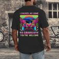 Video Gamer Graduate Graduation Grad Gaming Men's Back Print T-Shirt