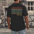 Vintage Architect Est 2018 Graduation 2018 Men's Back Print T-Shirt