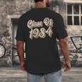 Vintage Class Of 1984 40th Reunion High School Graduation 84 Men's Back Print T-Shirt