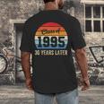 Vintage Class Of 1995 30 Years Later Reunion 30th Graduation Men's Back Print T-Shirt