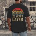 Vintage Class Of 2000 25 Years Later Reunion 25th Graduation Men's Back Print T-Shirt