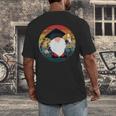 Vintage Graduation Gnome Men's Back Print T-Shirt