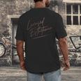 Vintage Licensed Esthetician Graduation Licensed Esthetician Men's Back Print T-Shirt
