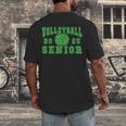 Volleyball Senior Night Volleyball Senior 2025 Graduation 16 Men's Back Print T-Shirt