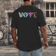 Vote Reproductive Right BLM Political Activism Lgbtq Book Men's Back Print T-Shirt