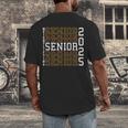 Weightlifting Senior Night Senior 2025 Graduation 42 Men's Back Print T-Shirt