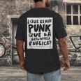 What's More Punk Than The Public Library Book Lover Men's Back Print T-Shirt What's More Punk Than The Public Library Book Lover Men's Back Print T-Shirt