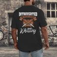 Whittling Hobby Woodcarve Introverted Wood Artist Whittler Men's Back Print T-Shirt