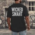 Wicked Smaht Boston Accent Graduation Tee Men's Back Print T-Shirt