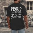 Wife's Graduation Shirt 2018 Proud Husband Of a Graduate Men's Back Print T-Shirt