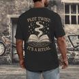 Witchy Book Club Pagan Reader Occult Fiction Coven Ritual Men's Back Print T-Shirt Witchy Book Club Pagan Reader Occult Fiction Coven Ritual Men's Back Print T-Shirt