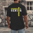 Wrestling Senior Night Wrestling Senior 2025 Graduation 22 Men's Back Print T-Shirt