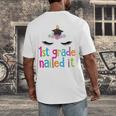 1st Grade Nailed ItShirt Unicorn Graduation Class Of 2018 Men's Back Print T-Shirt