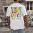 2025 Last Day Of School Autograph Kindergarten Graduation Men's Back Print T-Shirt