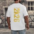 2K26 Class Of 2026 Graduation College Senior Back To School Premium Tri-Blend Men's Back Print T-Shirt