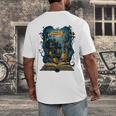 4 Books Are Portable Magic Bookish Reading Nerd Quote Men's Back Print T-Shirt