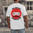 5th Grade Level Complete Gamer Graduation Men's Back Print T-Shirt