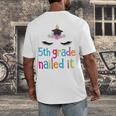 5th Grade Nailed ItShirt Unicorn Graduation Class Of 2018 Men's Back Print T-Shirt