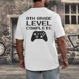8th Grade Level CompleteShirt Graduation Men's Back Print T-Shirt