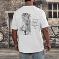 Alice Adventures Wonderland Vintage Book Quote Lewis Carrol Men's Back Print T-Shirt