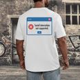 Anti Social Introvert Social Interaction Not Supported Men's Back Print T-Shirt Anti Social Introvert Social Interaction Not Supported Men's Back Print T-Shirt