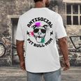 Antisocial Pit Bull Mom Pittie Introvert Dog Lover Pit Bull Men's Back Print T-Shirt