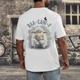 Back Off – Sheep Baa Crow Caw Pun For Introverts Men's Back Print T-Shirt