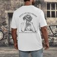 The Book Ended On a Cliffhanger Cute Book Lover Teach Men's Back Print T-Shirt