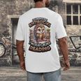 Book Lover Hedgehog Reading Books Introvert Bookworm Men's Back Print T-Shirt