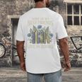 Book Lover Vintage Botanical Friends Premium Tri-Blend Men's Back Print T-Shirt Book Lover Vintage Botanical Friends Premium Tri-Blend Men's Back Print T-Shirt