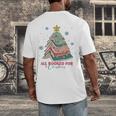 All Booked For Christmas Book Christmas Tree Lights Bookish Men's Back Print T-Shirt All Booked For Christmas Book Christmas Tree Lights Bookish Men's Back Print T-Shirt