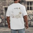 Bookmarks Are For Quitters Book Lovers Reading Men's Back Print T-Shirt