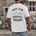Books Club Squad Reading Book Lover Book Minimalist Team Tee Men's Back Print T-Shirt