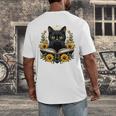 Cat For Women Book Lover Cute Cat And Book Men's Back Print T-Shirt Cat For Women Book Lover Cute Cat And Book Men's Back Print T-Shirt