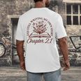 Chapter 21 Book Readers Flower Lovers 21st Birthday Girls Men's Back Print T-Shirt