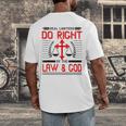 Christian Lawyer Attorney Law Student Graduation Exam Men's Back Print T-Shirt