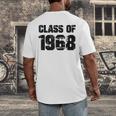 Class Of 1968 High School College Graduation Reunion Men's Back Print T-Shirt