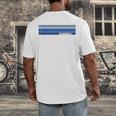 Class Of 2023 Senior Retro 2023 Grad Graduate Graduation Men's Back Print T-Shirt