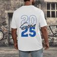 Class Of 2025 Senior Graduation 2025 Blue Men's Back Print T-Shirt