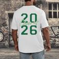 Class Of 2026 Graduation Varsity Green And On The Back Men's Back Print T-Shirt
