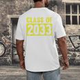 Class Of 2033 Future Graduation Tee T-Shirt Men's Back Print T-Shirt