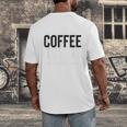 I Like Coffee My Books And Maybe Like 3 People Book Lover Men's Back Print T-Shirt